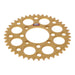 Renthal Sprocket Rear Gold 43T Alloy 7075 T6 Grooved