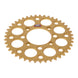 Renthal Sprocket Rear Gold 43T Alloy 7075 T6 Grooved