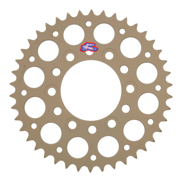Renthal Sprocket Rear Silver 42T Alloy 7075 T6 Grooved Kawasaki