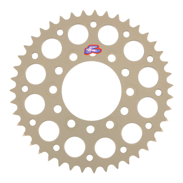 Renthal Sprocket Rear Silver 43T Alloy 7075 T6 Grooved Kawasaki