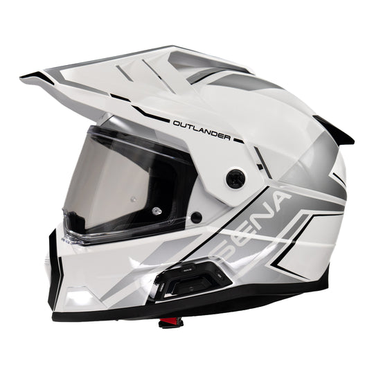 Sena Outlander Smart ADV Dual-Sport Helmet - Gloss White