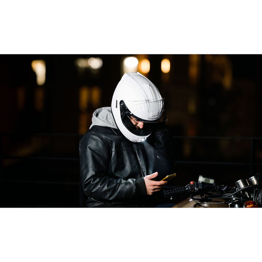 Sena Phantom Smart Helmet with Mesh Comms - Gloss White