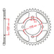 Sprocket Kit Kawasaki KLX140 Big Wheel - 428H 13/57