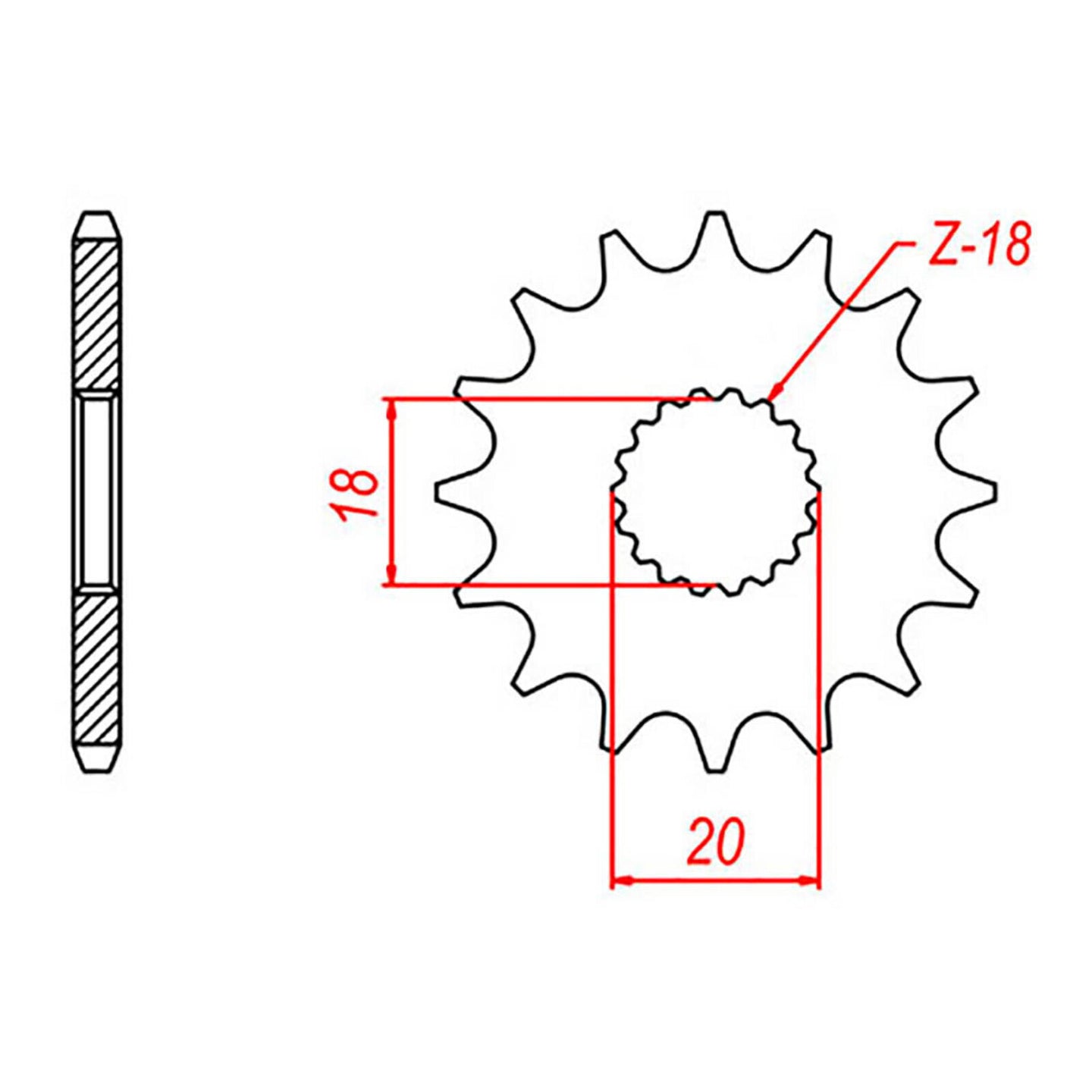 Sprocket Kit Suzuki GN125 - 428H 14/52