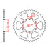 Sprocket Kit Suzuki DR250 '82-87 Farm (434) - 520XRE 12/48