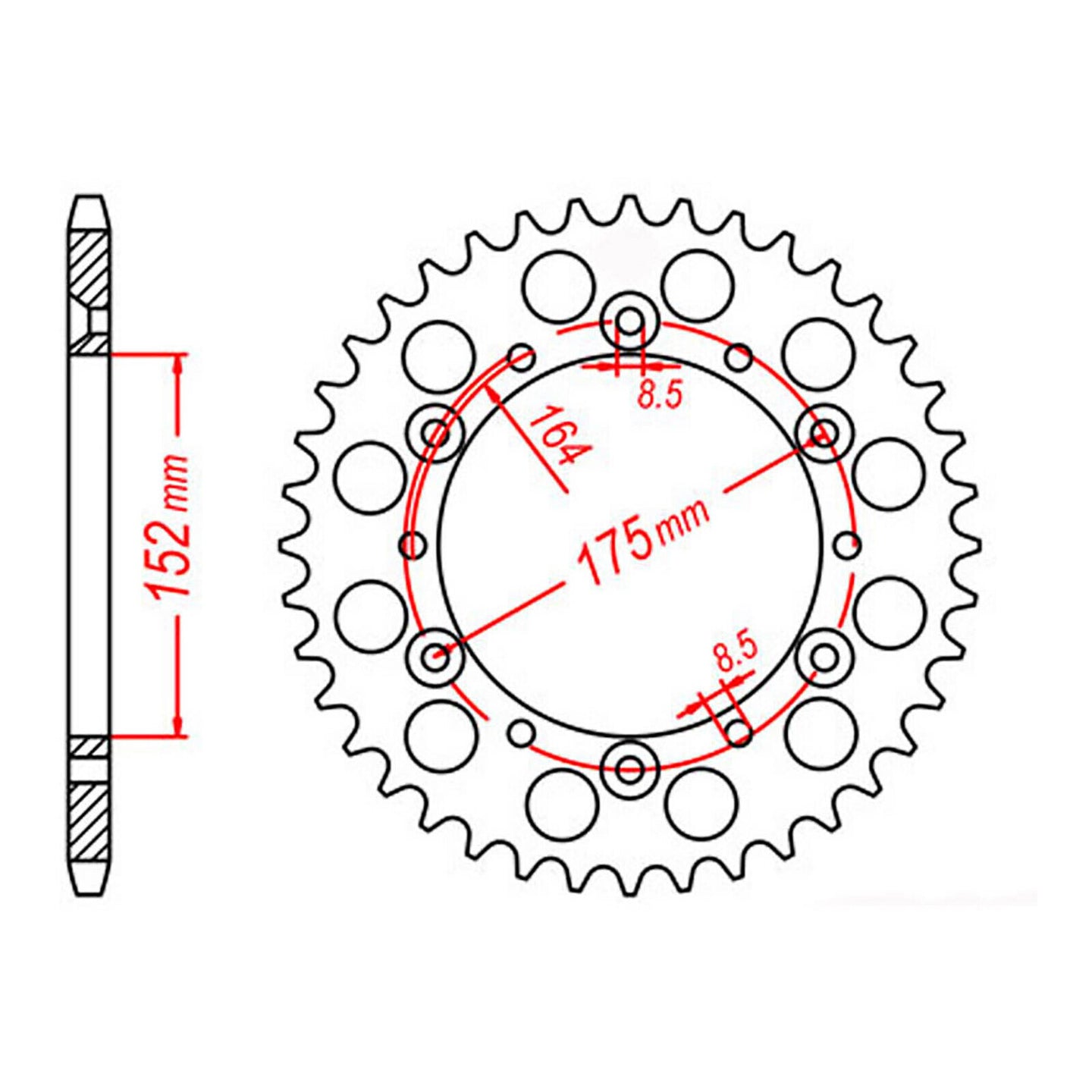 Sprocket Kit Yamaha YZ250 U-Ring - GB520MXU 14/50
