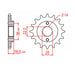 Sprocket Kit Ducati - GB520ZXW 15/39