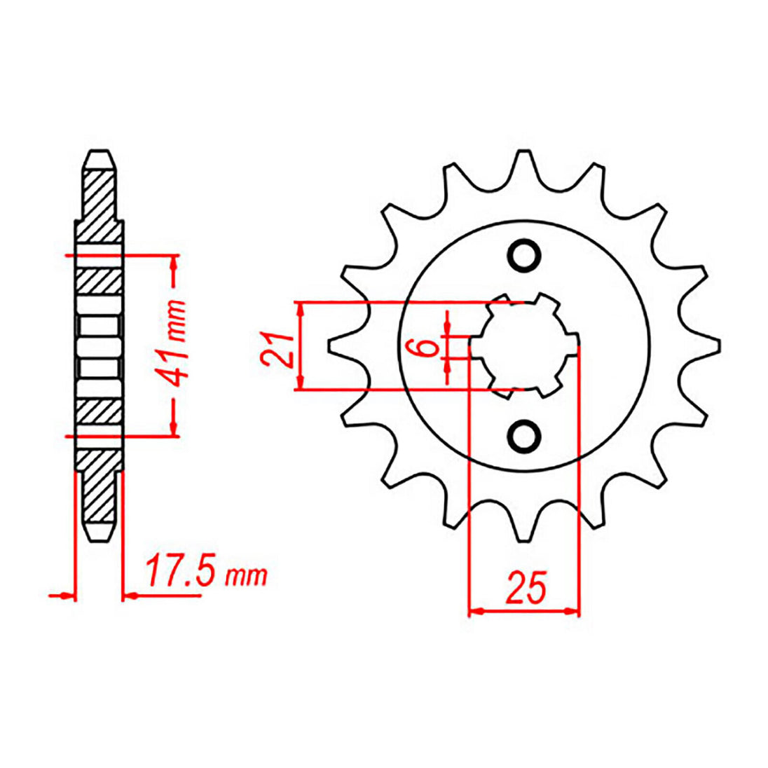 Sprocket Kit Honda GB500 - 525XRE 15/37