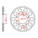 Sprocket Kit Honda GB500 - 525XRE 15/37