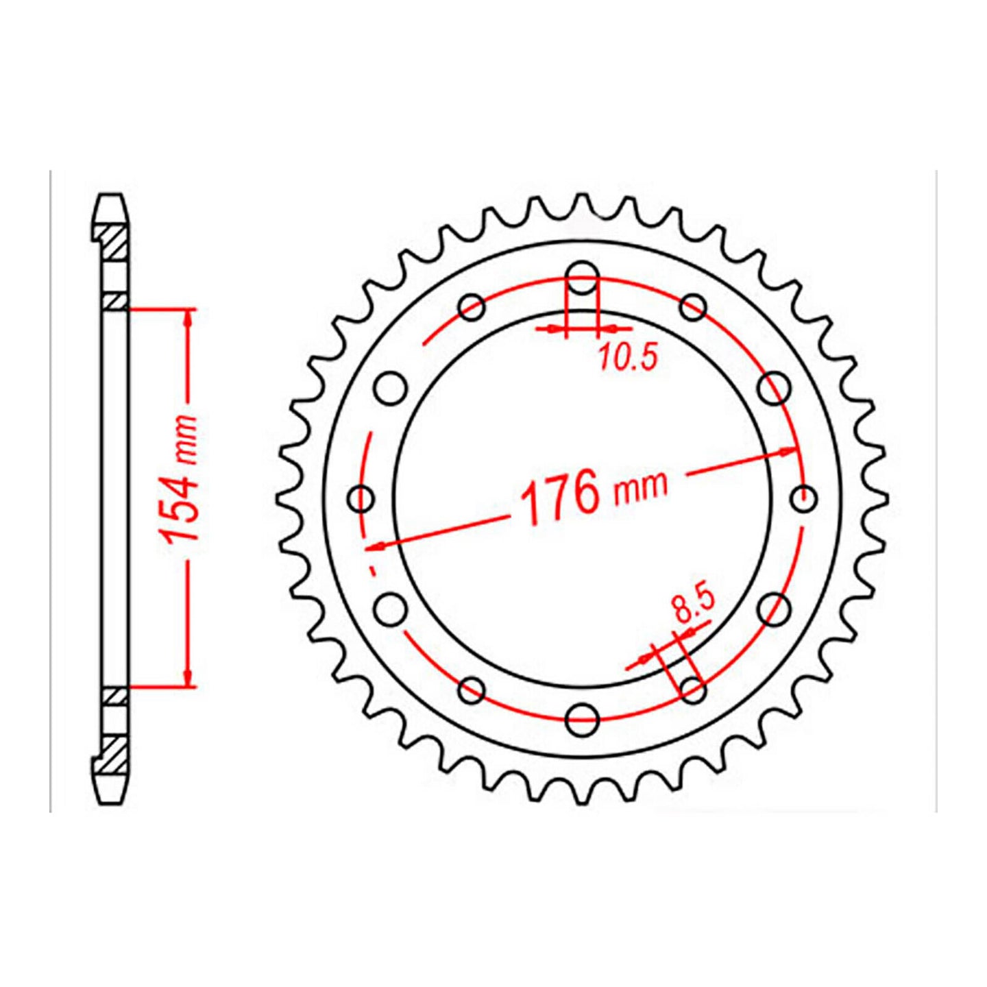 Sprocket Kit Honda CB1000R Predator '08-'11 (recommended) - 530ZXW 1