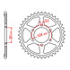Sprocket Kit Kawasaki ZX9R '94-'97 Gold (recommended) - GB530ZXW 16/44