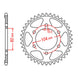 Sprocket Kit Kawasaki ZX9R '02-'04 Gold (economy) - GB525XRE 16/41