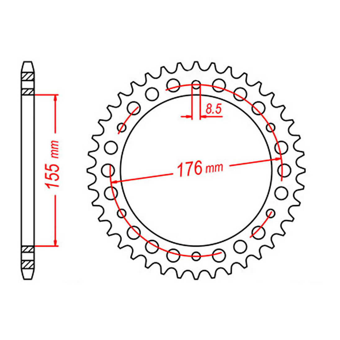Sprocket Kit Triumph Speed Triple 955 '02-'04 (economy) - 530XRE 18/42