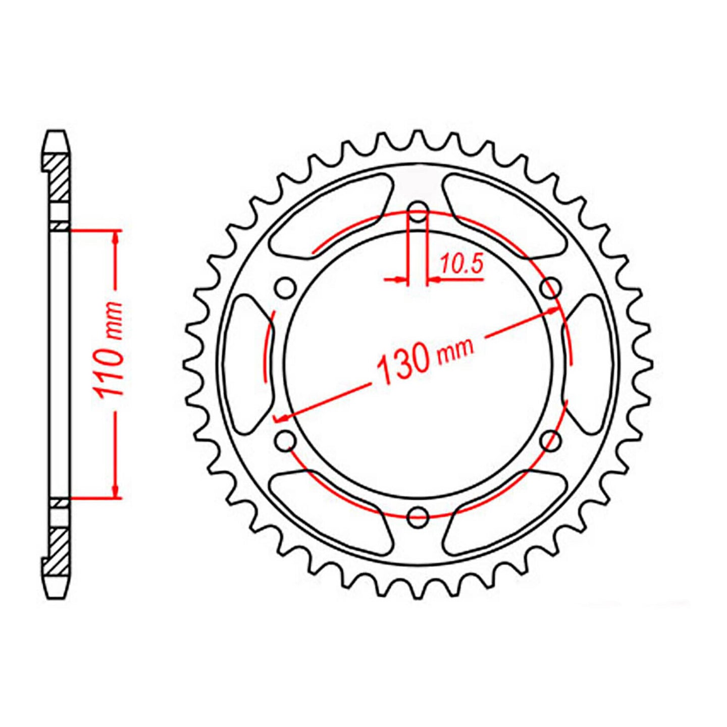 Sprocket Kit Yamaha R6 '06-'15 - GB525XRE 16/45