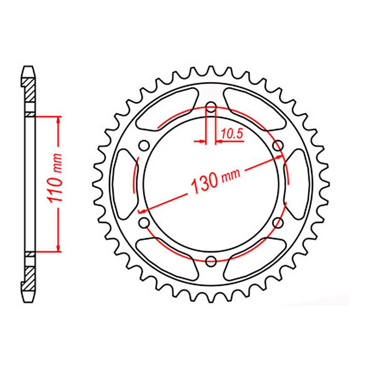Sprocket Kit Yamaha FZ1/S Fazer '06-'12 (economy) - 530XRE 17/45