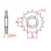 Sprocket Kit Yamaha YZF-R1 '09-'14 (recommended) - 530ZXW 17/47