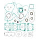 Vertex Complete Gasket Set with Oil Seals KTM