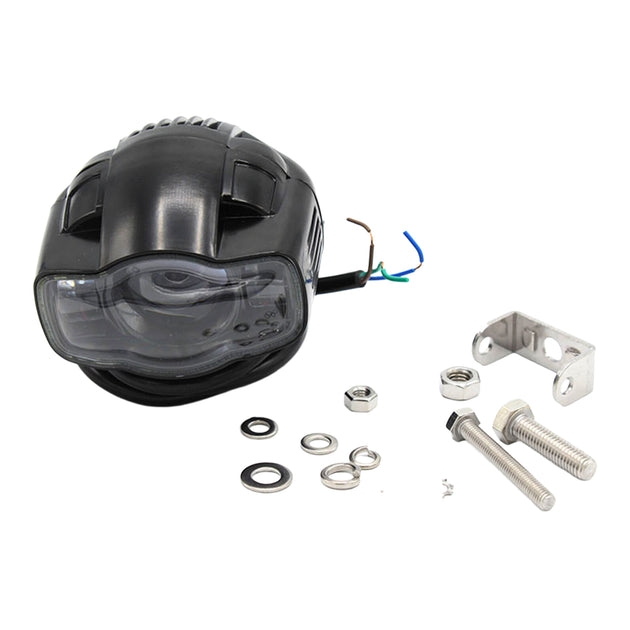 WHITES LED SPOT/FLOOD - SINGLE - WTH REAR USB 2000LM