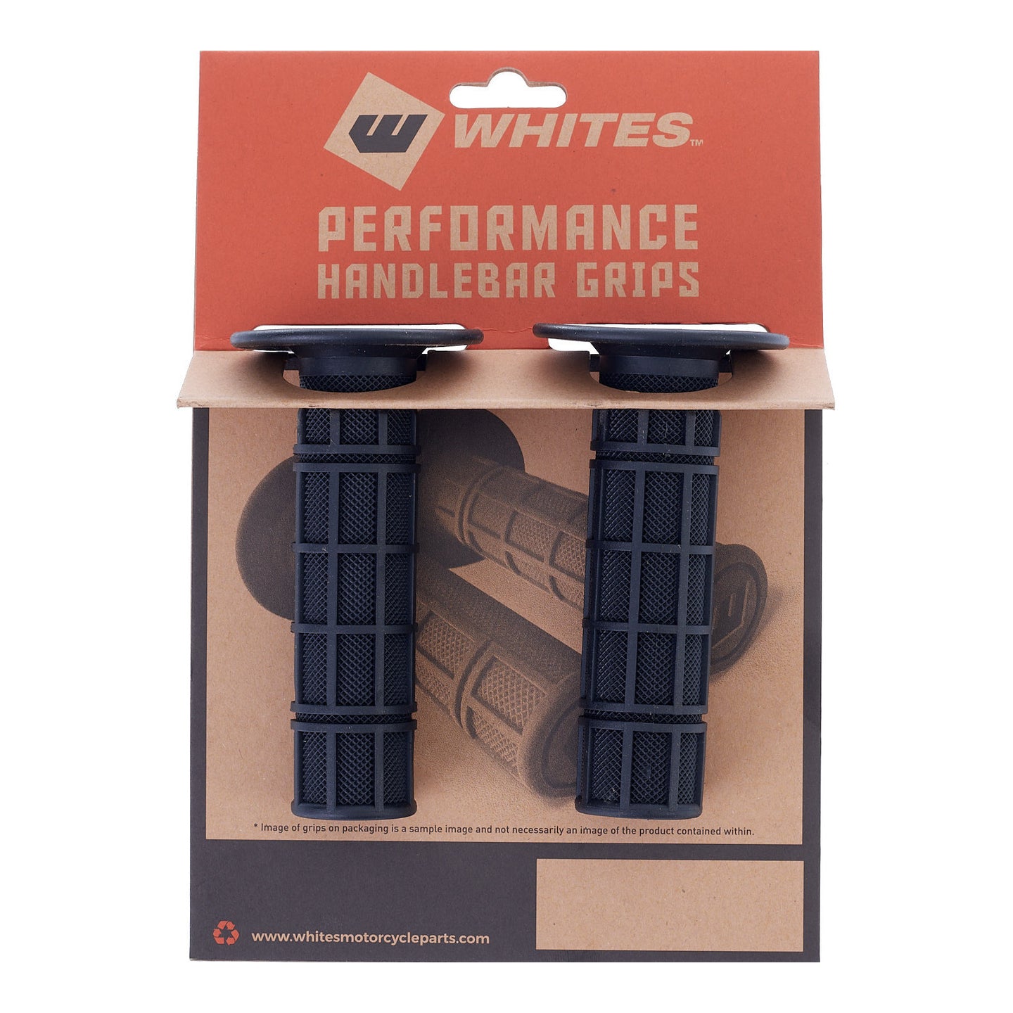 Whites MX Full Waffle Grip - Black