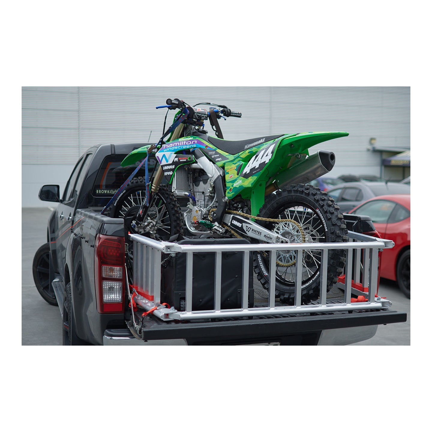 Whites Alloy Tailgate Ramp Folding 222x35cm - 318kg Rated