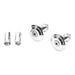 Zeta Bar End Plug 35mm 2pcs - Silver