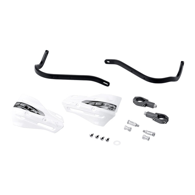Zeta Armor Handguard XC Kit for 28.6mm Bar - Black / White