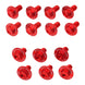 Zeta Aluminum Bolt Set Plastics Kawasaki KX250X/450X '21- 21 pcs - Red