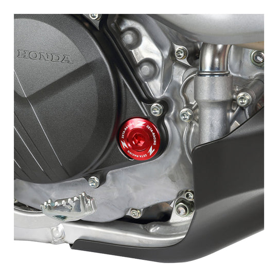 Zeta Engine Plugs - Honda CRF250R ('10–'17), CRF450R/X, CRF150R - Red