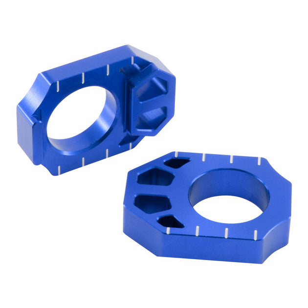 Zeta Rear Axle Block Kawasaki KX/KXF '03-16 ,Suzuki RMZ '04- Blue
