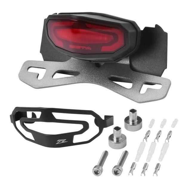 Zeta LED Line Tail Light Holder Kit - Red Lens - Honda CRF450L (-19-), CRF450RL