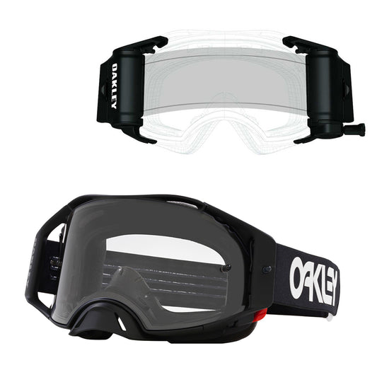0OO7046F400-BRO-KIT Oakley Airbrake MX B1B Goggles + Oakley Airbrake BRO MX Roll-Off Accessory
