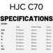 C70 Sizing