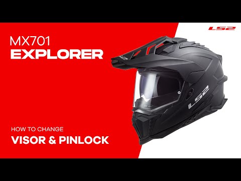 LS2 MX701 Explorer Alter Helmet - Matte Black / White (XS)