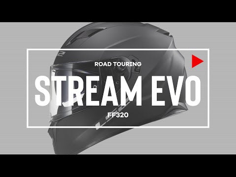 LS2 FF320 Stream Evo Loop Helmet - Black / Red