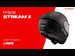 LS2 FF808 Stream II Angry Monkey Helmets - Matte Black / Red 06