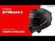 LS2 FF808 Stream II Angry Monkey Helmets - Matte Black / Red 06